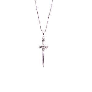 Ace of Swords Tarot Excalibur Necklace Sterling Silver Spiritual Gift